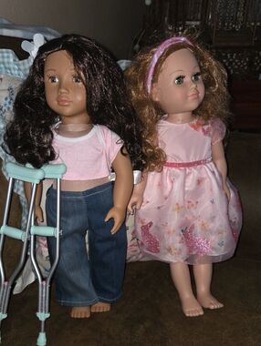 Pink Dress & Outfit Doll Set for Kids - Pink